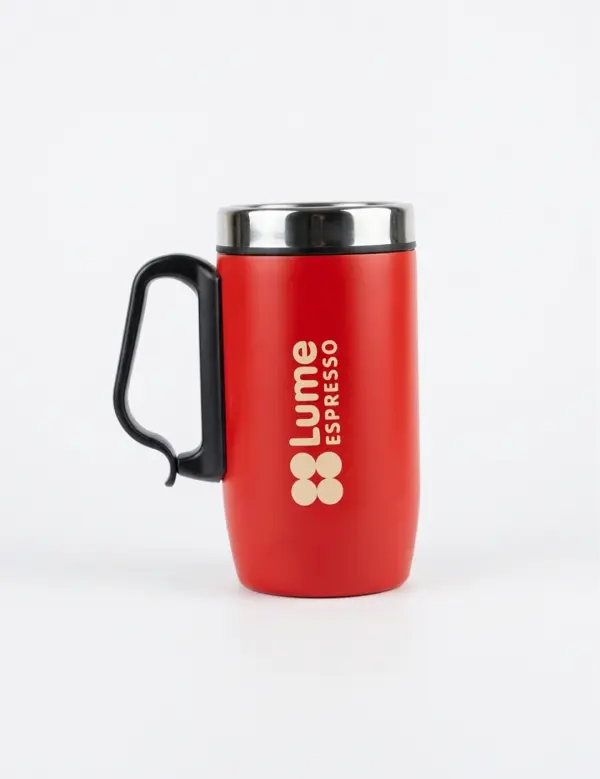 Lumeespresso Kulplu Kırmızı Termos